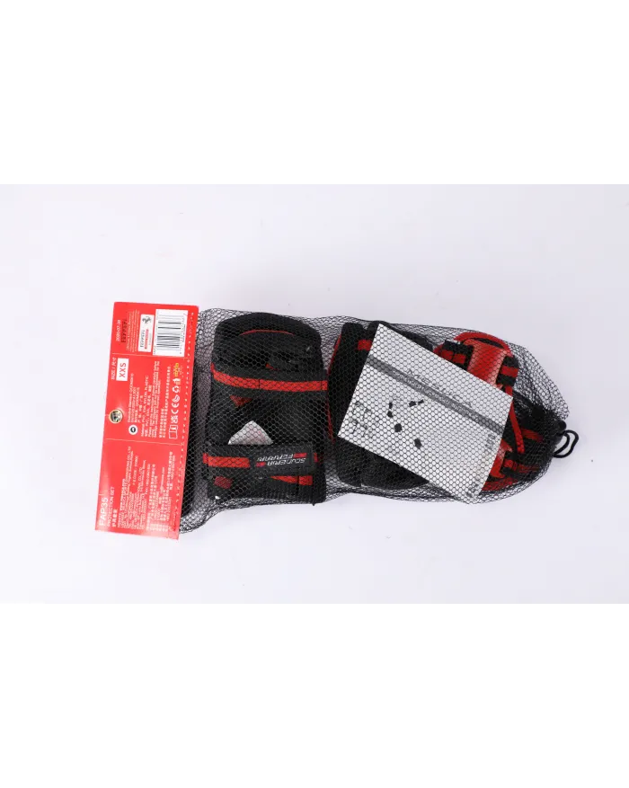 Ferrari children's knee, elbow and wrist protector set size XXS red