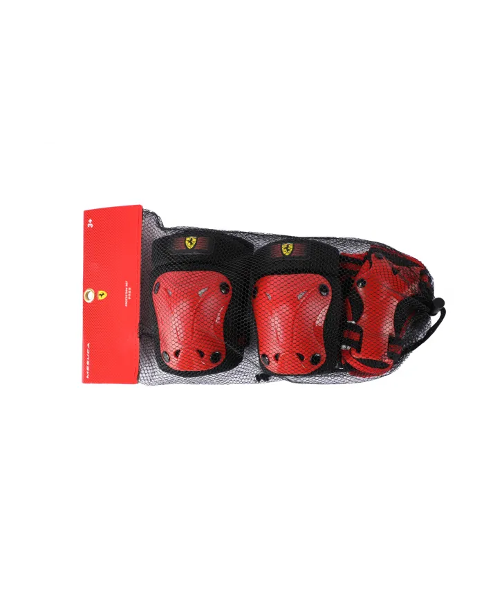 Ferrari children's knee, elbow and wrist protector set size XXS red
