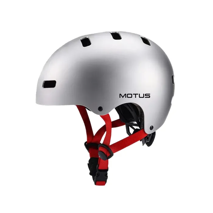MOTUS MD-107 Children's Bicycle Helmet Size M/S Silver