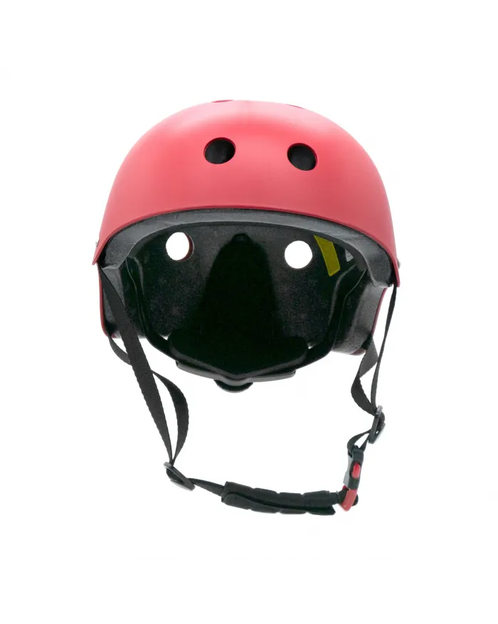 Adjustable bicycle helmet SIVER size L red