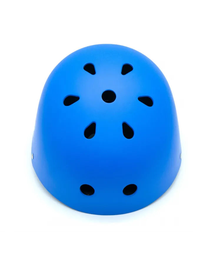 Adjustable bicycle helmet SIVER size S blue