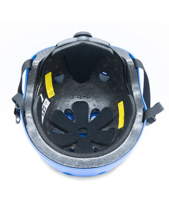 Adjustable bicycle helmet SIVER size S blue