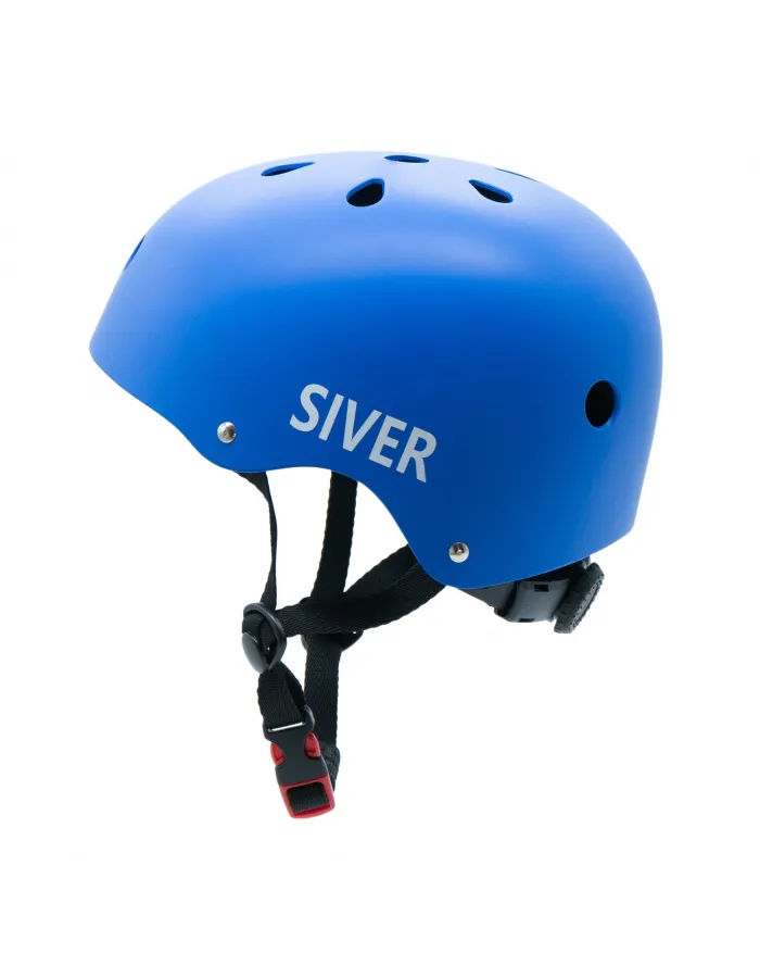 Adjustable SIVER Bicycle Helmet Size L Blue