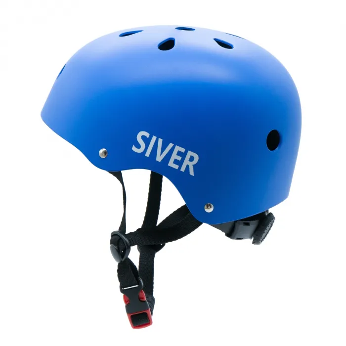 Adjustable SIVER Bicycle Helmet Size L Blue