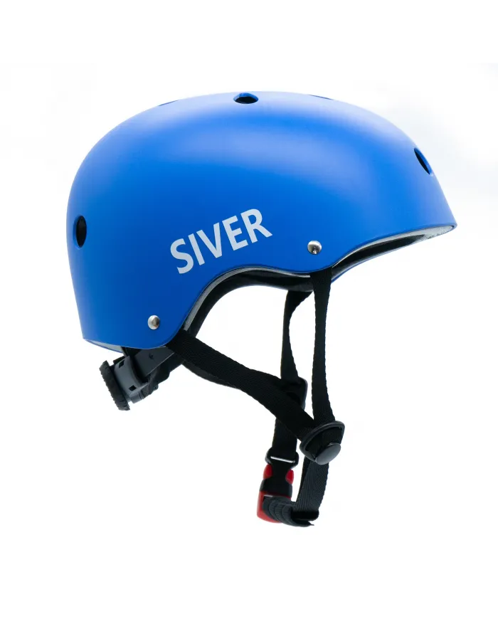 Adjustable SIVER Bicycle Helmet Size L Blue