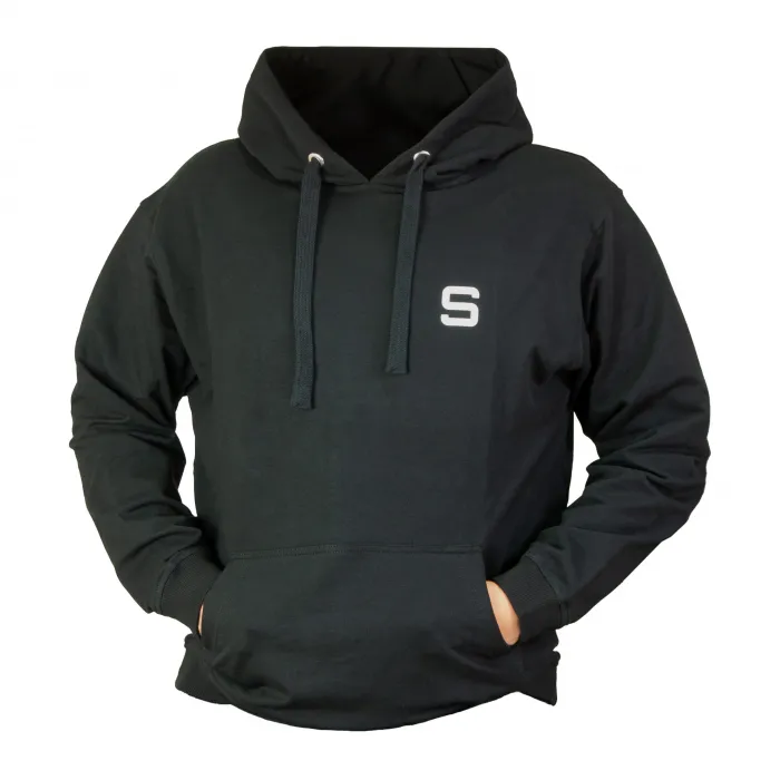 Men's SIVER Hoodie size M/L colour black