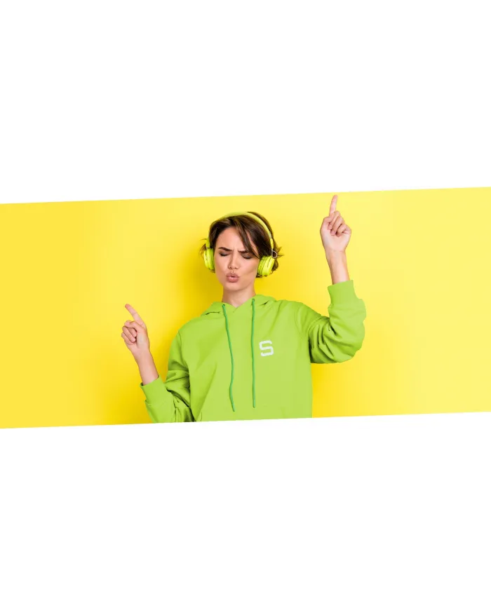Women's SIVER Hoodie Size XS/S Colour Green/Lime