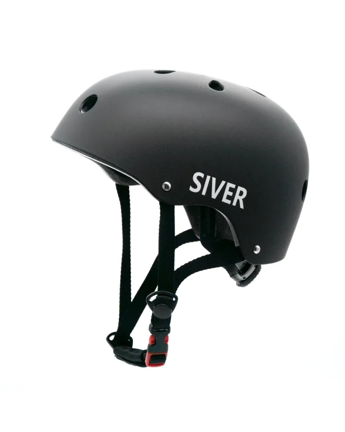 Kask rowerowy regulowany SIVER rozmiar S czarny