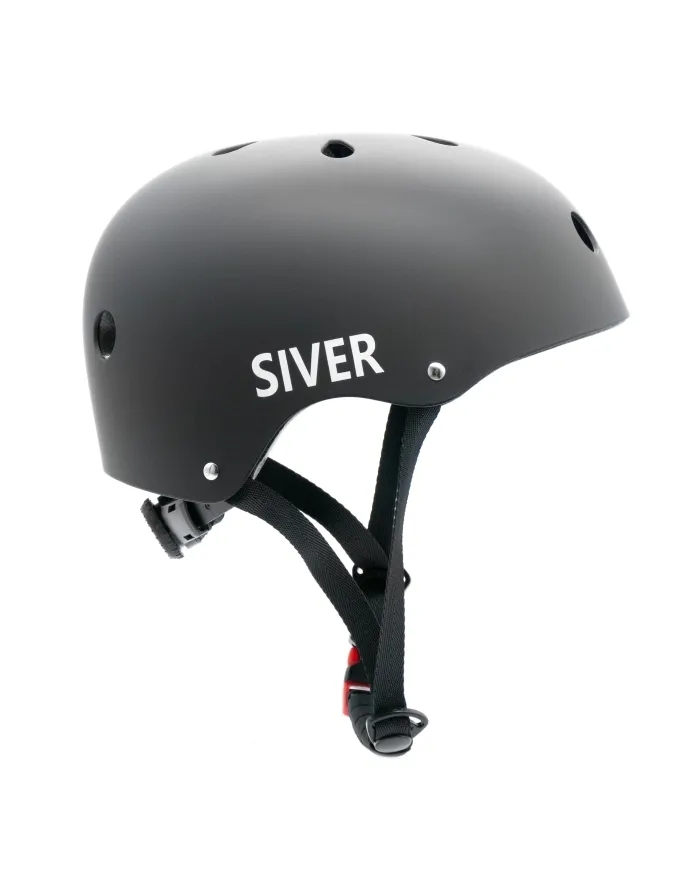 Kask rowerowy regulowany SIVER rozmiar S czarny