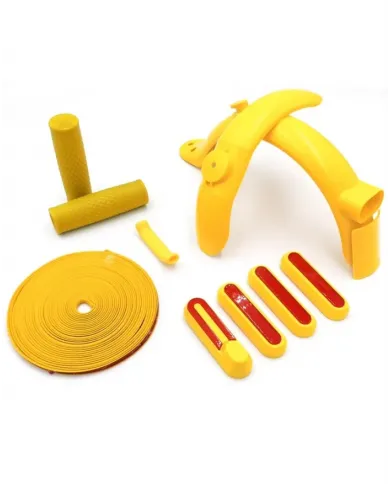 Yellow kit for personalizing electric scooters