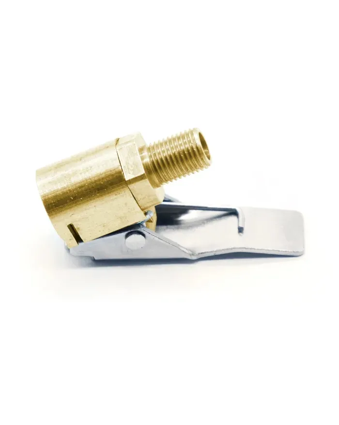 Quick-release connector, pump adapter for easy tire inflation