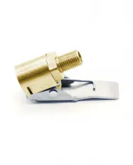 Quick-release connector, pump adapter for easy tire inflation