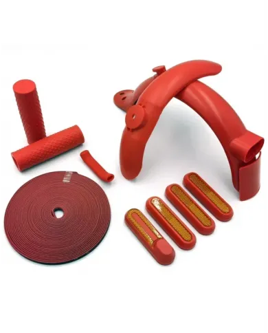 Red kit for personalizing electric scooters