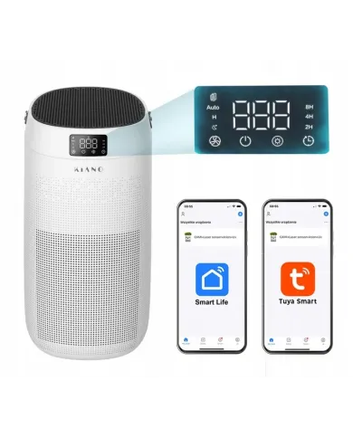 Kiano Miya Air Purifier with Pre-filter, Carbon and HEPA 13 Smart