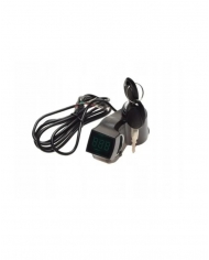 Ignition switch with a voltmeter for an electric scooter
